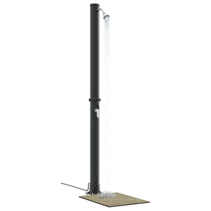Buiten Zonne-Douche Zwart 217 Cm Pvc En Aluminium