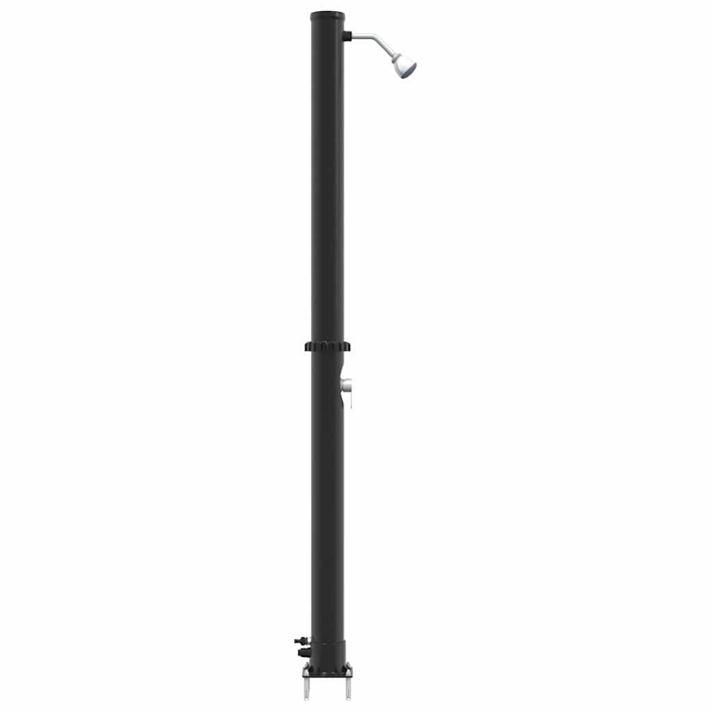 Buiten Zonne-Douche Zwart 217 Cm Pvc En Aluminium