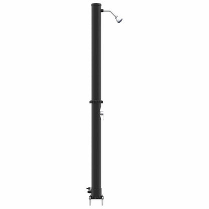 Buiten Zonne-Douche Zwart 217 Cm Pvc En Aluminium