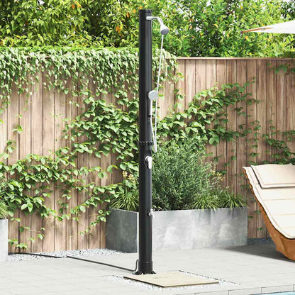 Buiten Zonne-Douche Zwart 217 Cm Pvc En Aluminium