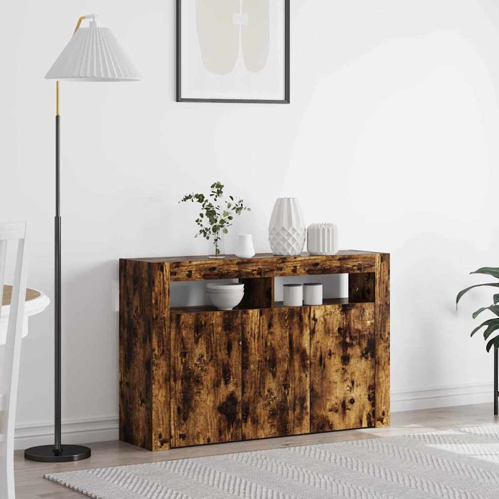 Dressoir 116 X 30 X 75 Cm Bewerkt Hout