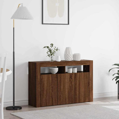 Dressoir 116 X 30 X 75 Cm Bewerkt Hout