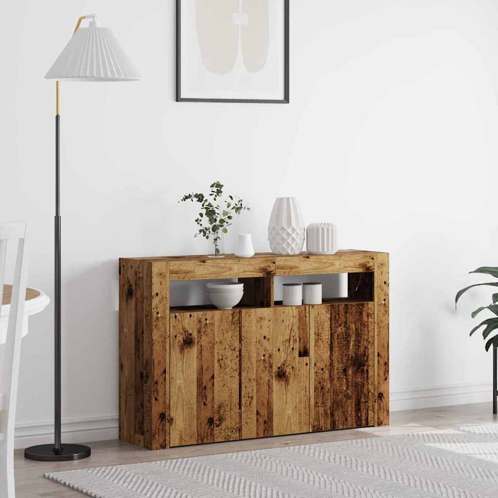 Dressoir 116 X 30 X 75 Cm Bewerkt Hout