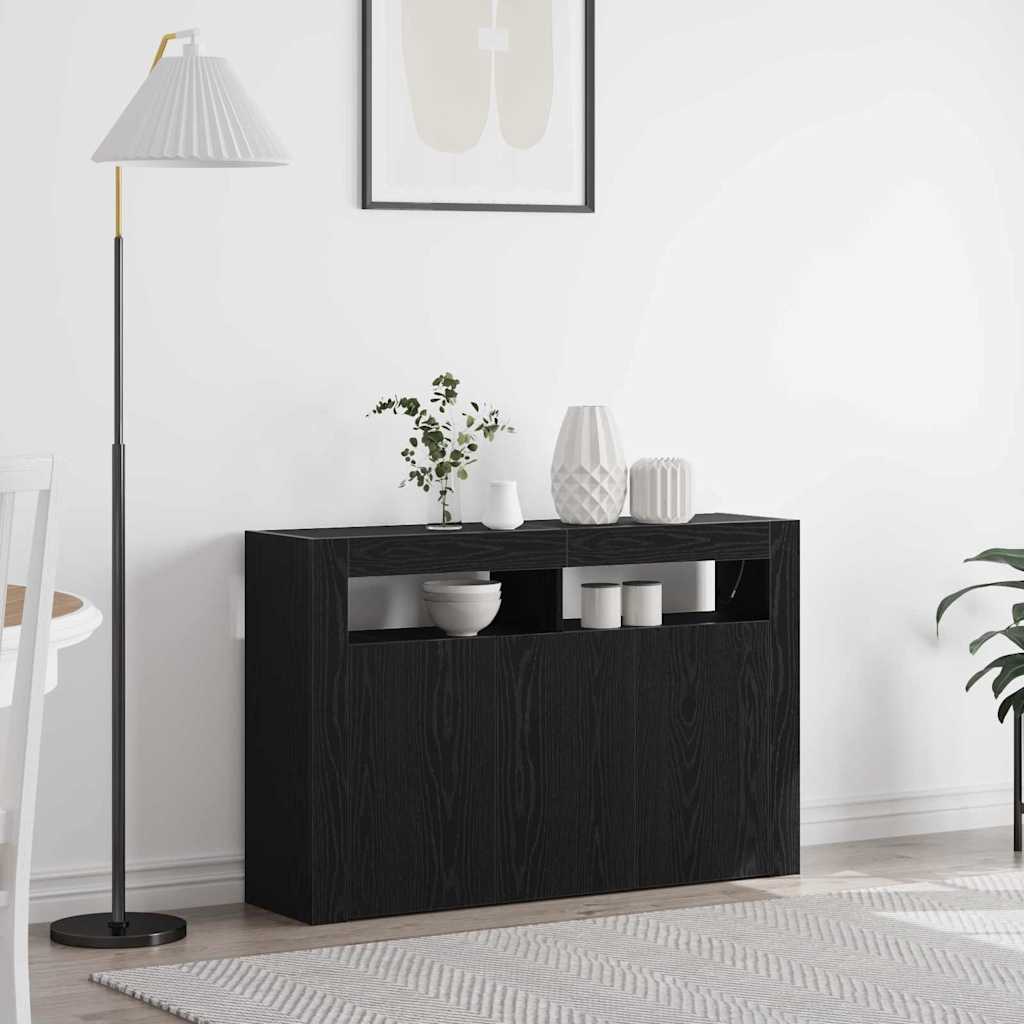 Dressoir 116 X 30 X 75 Cm Bewerkt Hout