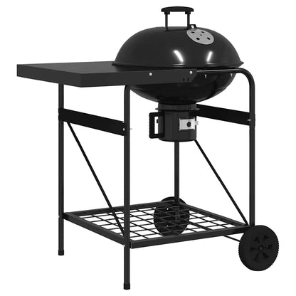 Buitengrill Met Wiel Zwart 91 X 71 X 107 Cm Metaal