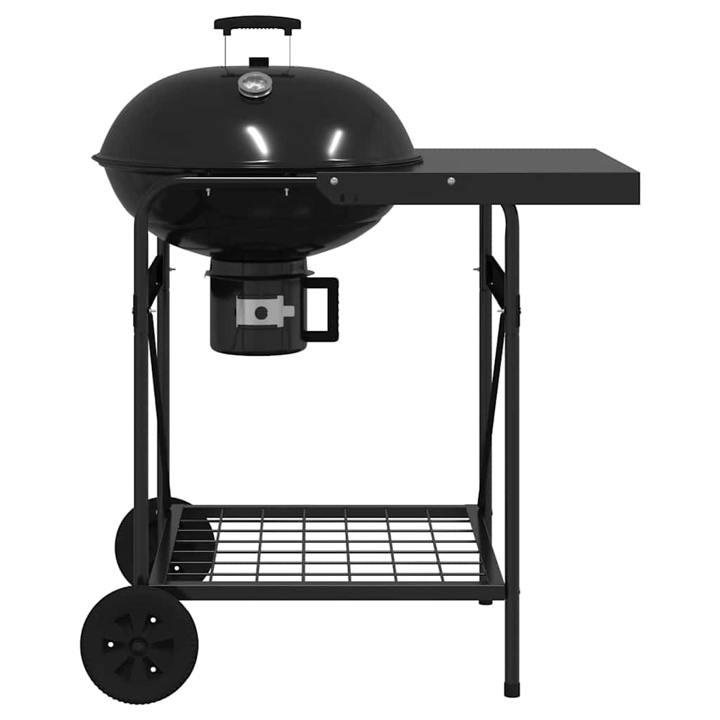 Buitengrill Met Wiel Zwart 91 X 71 X 107 Cm Metaal