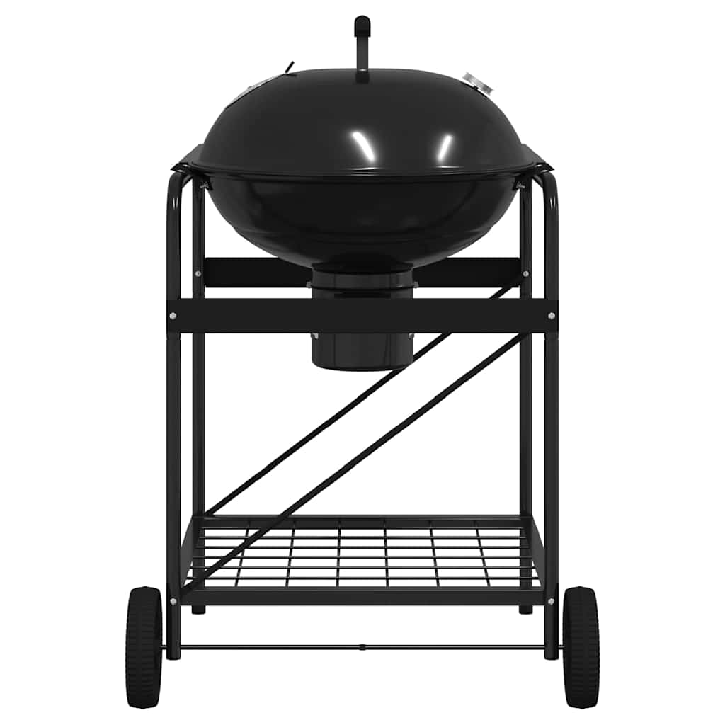 Buitengrill Met Wiel Zwart 91 X 71 X 107 Cm Metaal