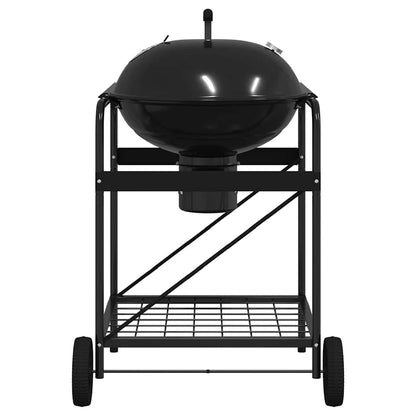 Buitengrill Met Wiel Zwart 91 X 71 X 107 Cm Metaal