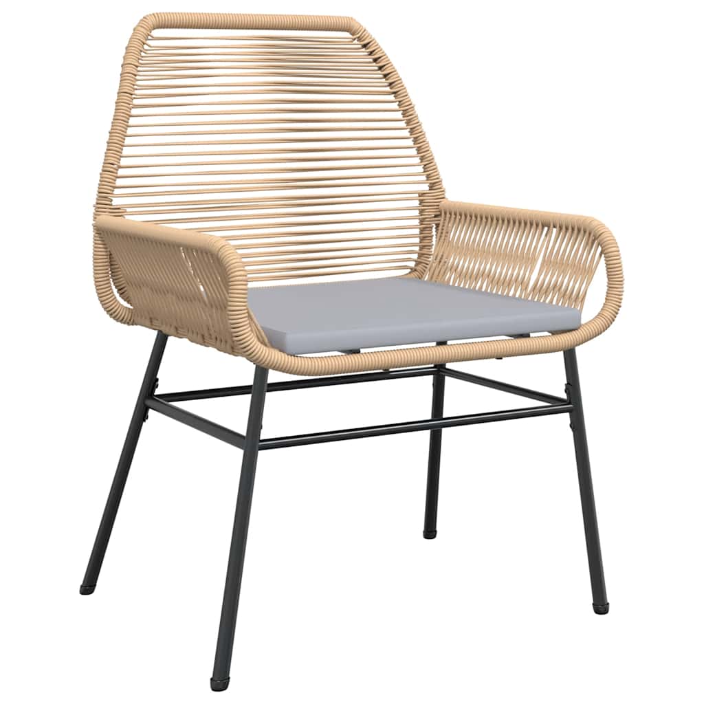 5-Delige Tuinset Met Kussens Poly Rattan Glas