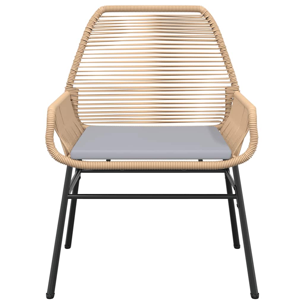 5-Delige Tuinset Met Kussens Poly Rattan Glas