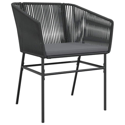7-Delige Tuinset Met Kussens Poly Rattan Glas