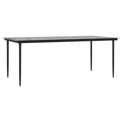 7-Delige Tuinset Met Kussens Poly Rattan Glas