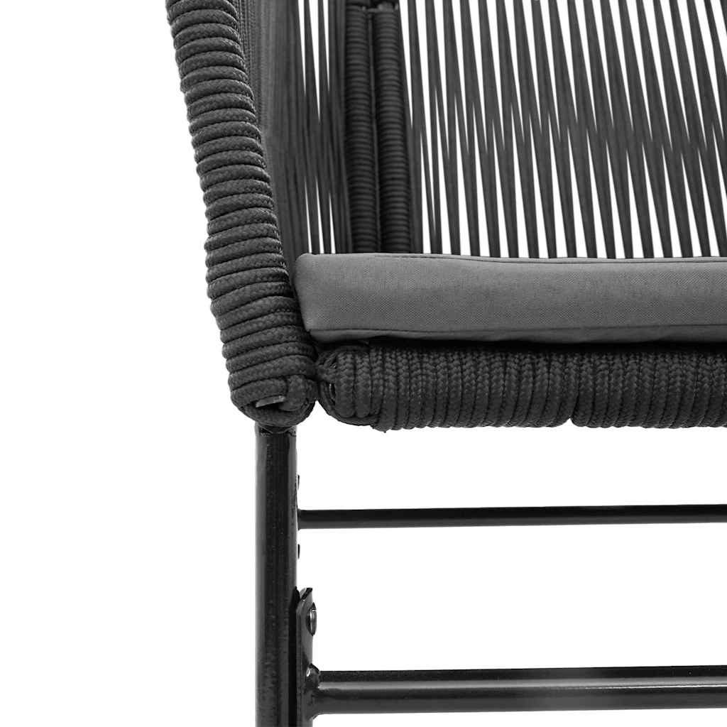 7-Delige Tuinset Met Kussens Poly Rattan Glas