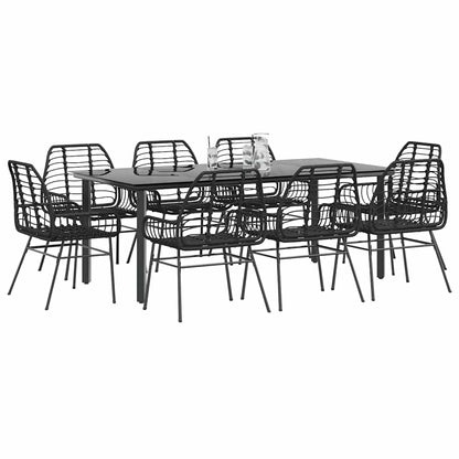 7-Delige Tuinset Met Kussens Poly Rattan Glas