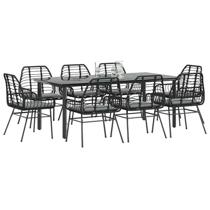 7-Delige Tuinset Met Kussens Poly Rattan Glas