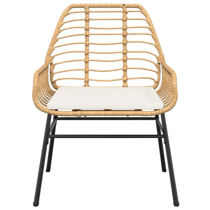 7-Delige Tuinset Met Kussens Poly Rattan Glas