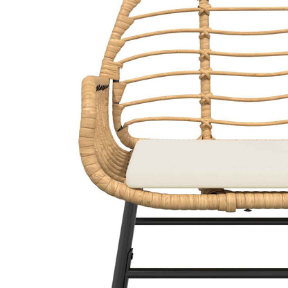 7-Delige Tuinset Met Kussens Poly Rattan Glas