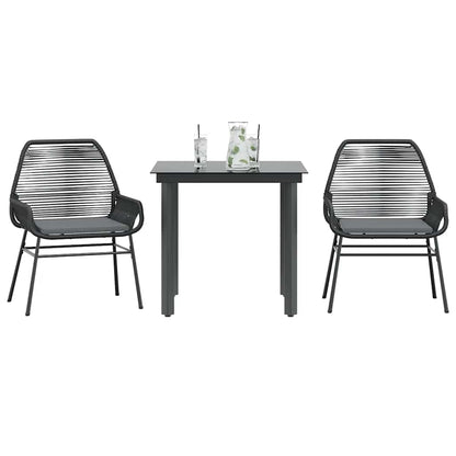 7-Delige Tuinset Met Kussens Poly Rattan Glas