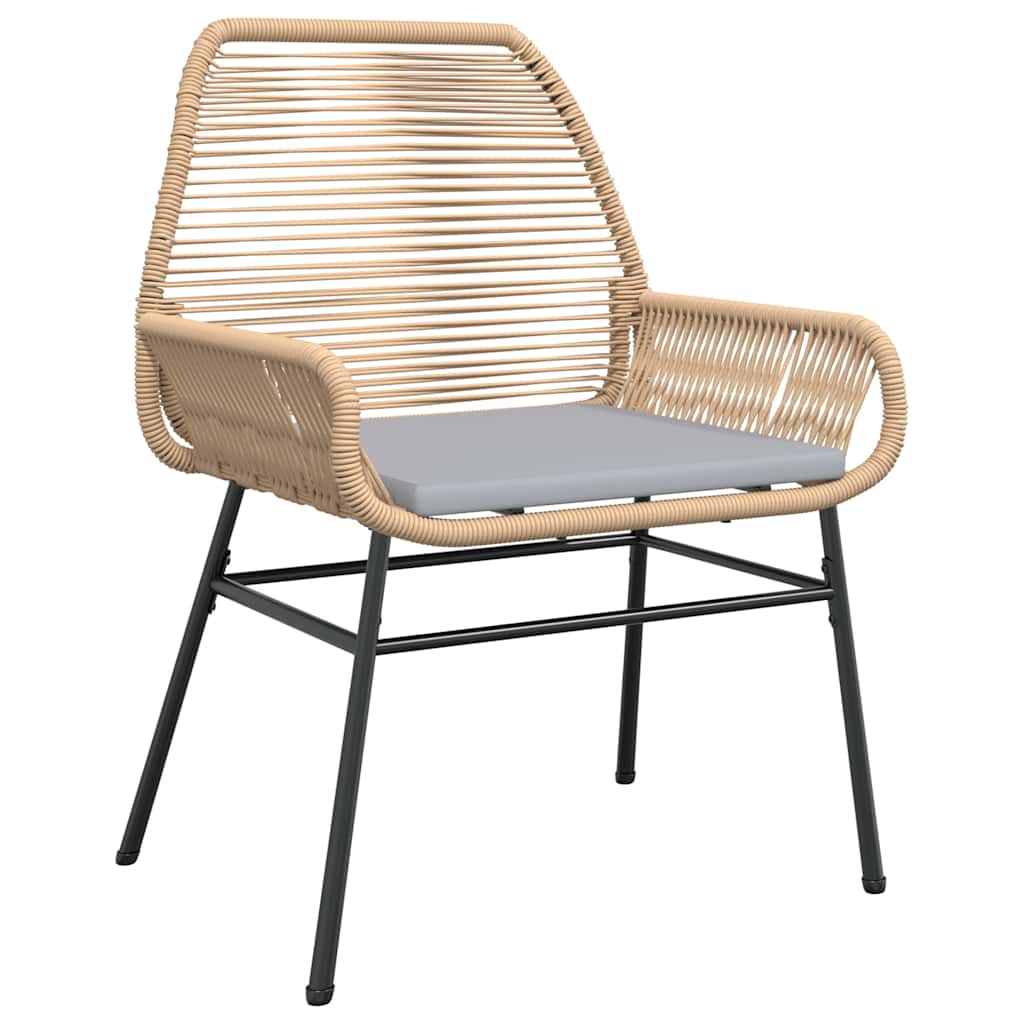 7-Delige Tuinset Met Kussens Poly Rattan Glas