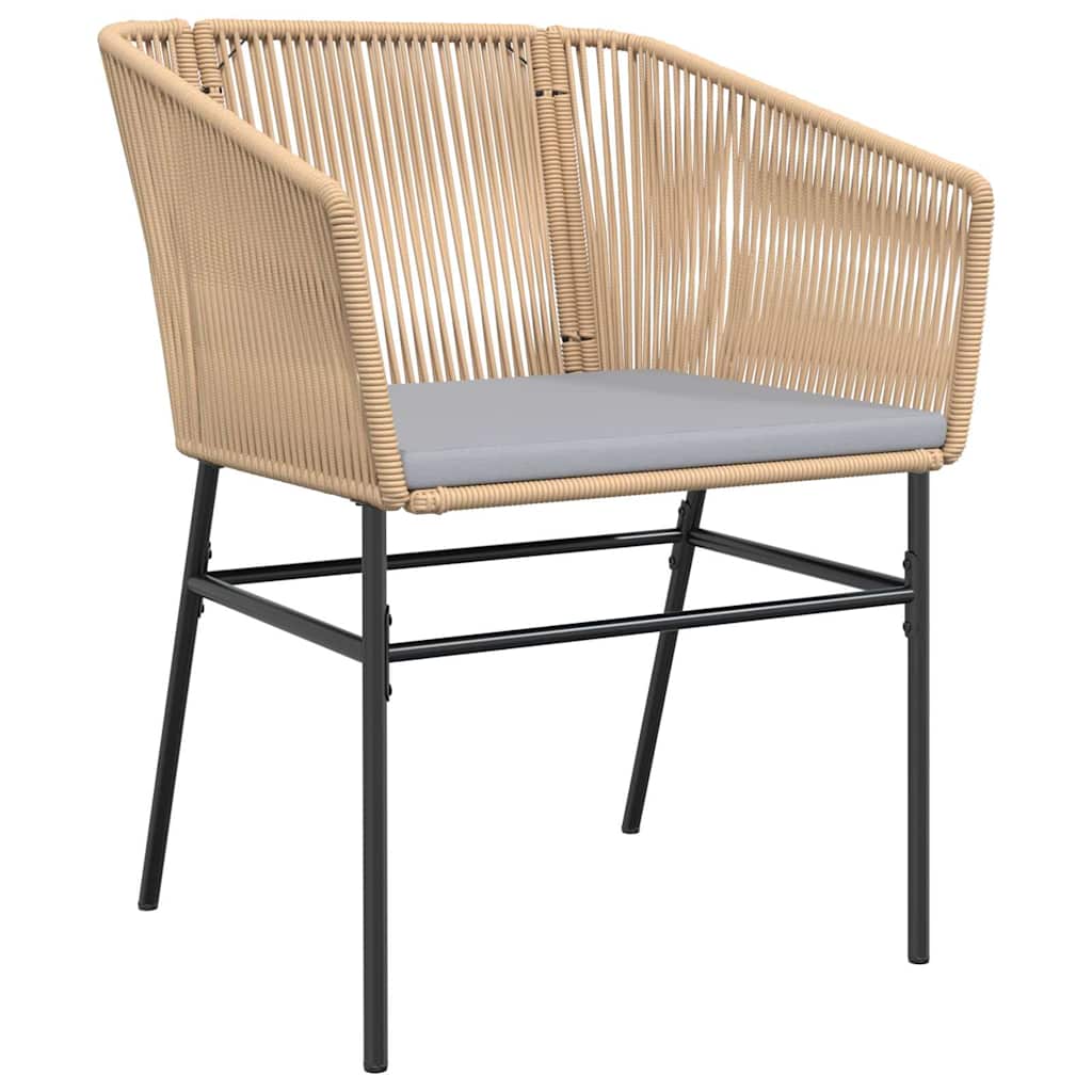 9-Delige Tuinset Met Kussens Poly Rattan Glas
