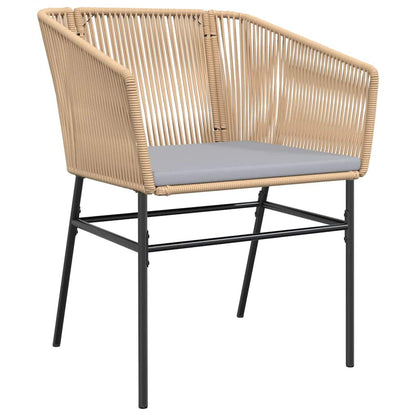 9-Delige Tuinset Met Kussens Poly Rattan Glas