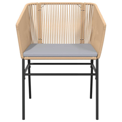 9-Delige Tuinset Met Kussens Poly Rattan Glas