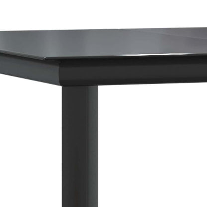 9-Delige Tuinset Met Kussens Poly Rattan Glas