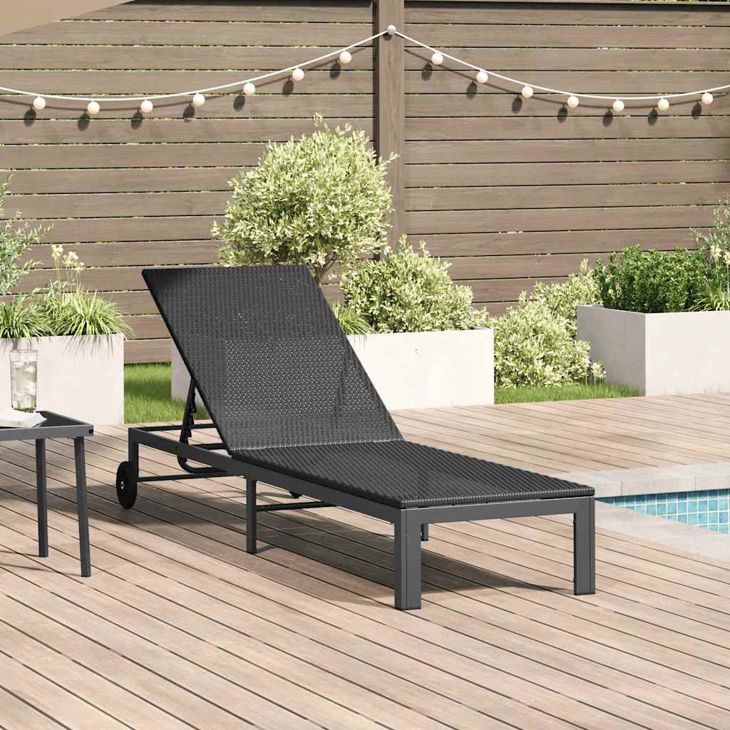 Ligstoel Poly Rattan