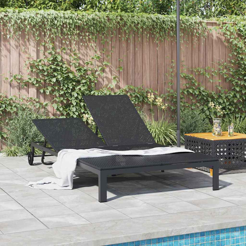Ligstoel Poly Rattan