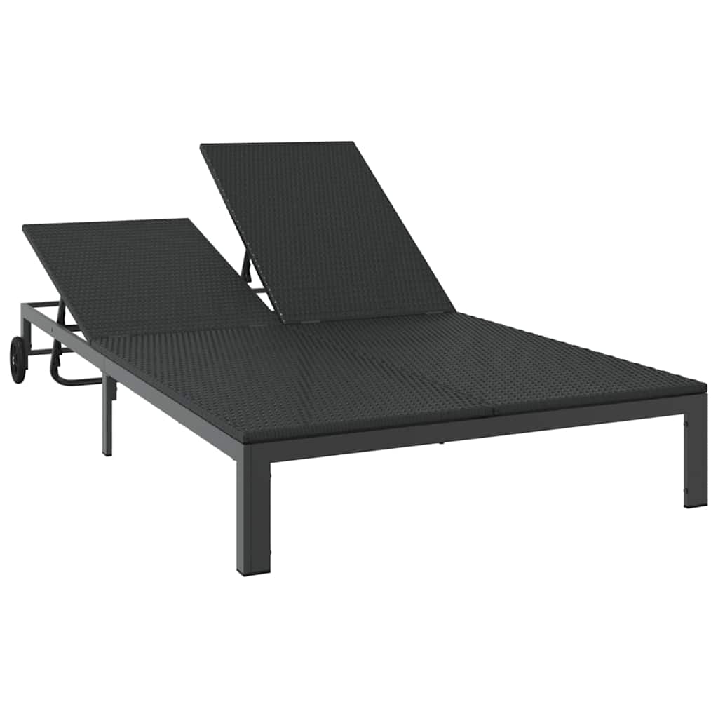 Ligstoel Poly Rattan