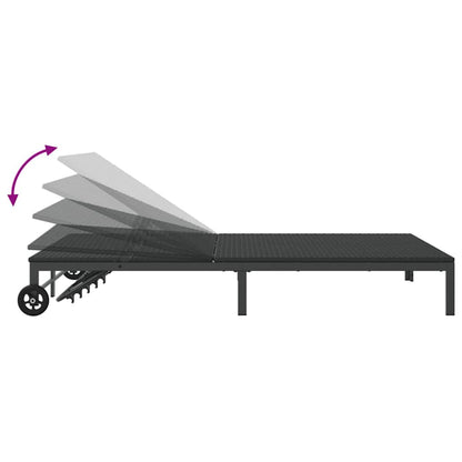 Ligstoel Poly Rattan