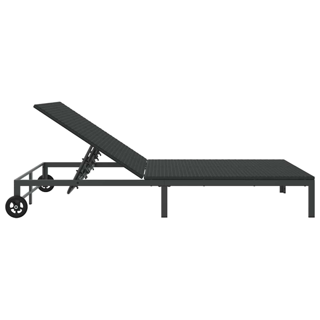 Ligstoel Poly Rattan