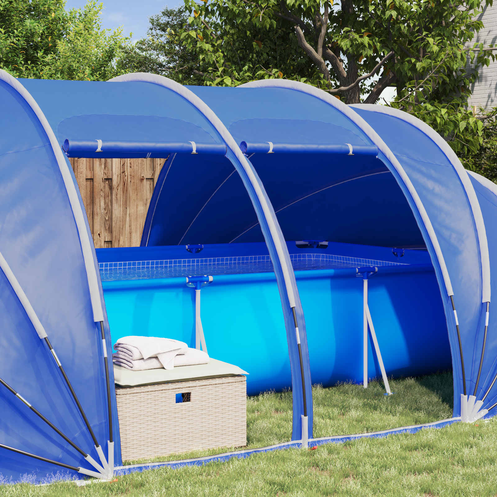 Pool Tent Dome 640 X 432 X 205 Cm
