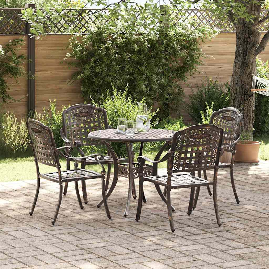 Tuin Eettafel Set 7 Pcs Aluminium