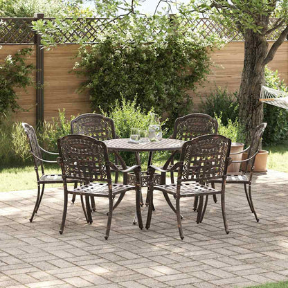 Tuin Eettafel Set 7 Pcs Aluminium