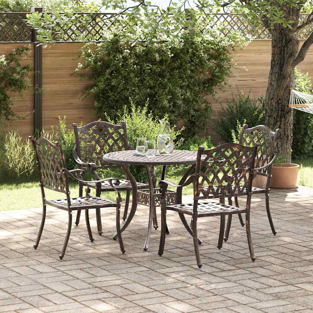 Tuin Eettafel Set 7 Pcs Aluminium