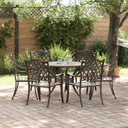 Tuin Eettafel Set 7 Pcs Aluminium