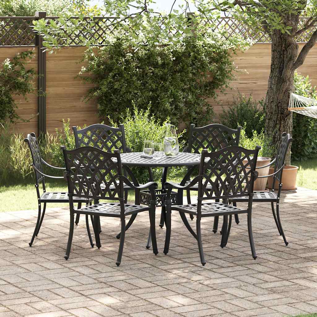 Tuin Eettafel Set 7 Pcs Aluminium
