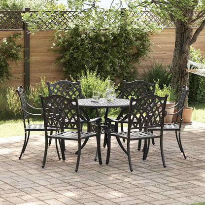Tuin Eettafel Set 7 Pcs Aluminium