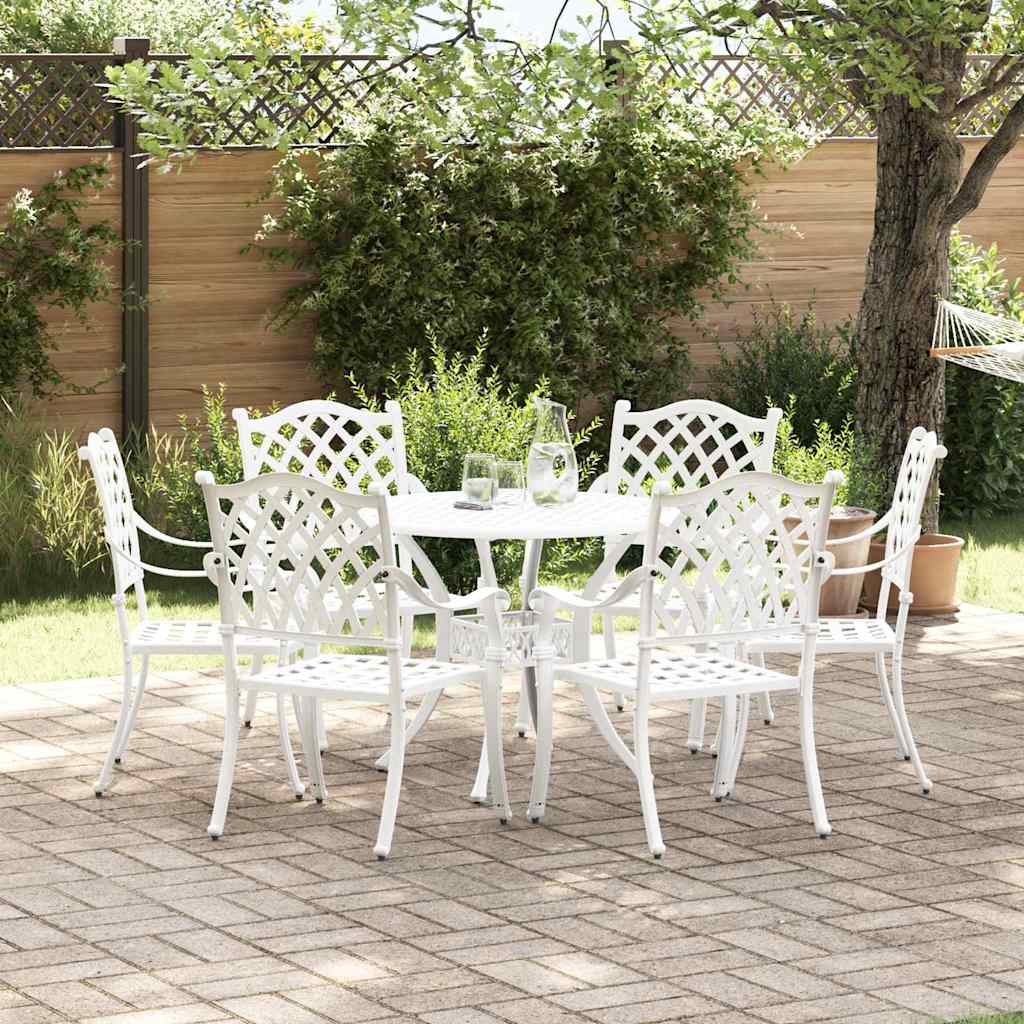 Tuin Eettafel Set 7 Pcs Aluminium