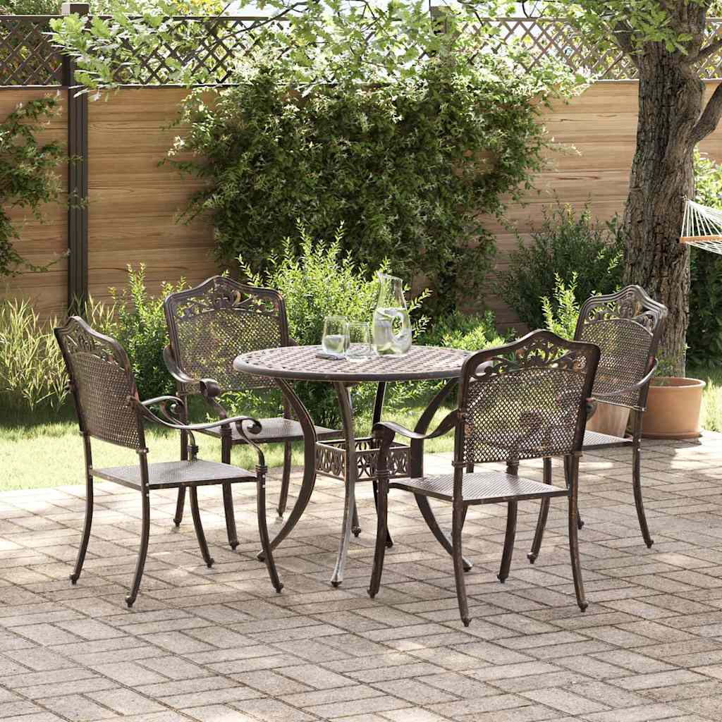 Tuin Eettafel Set 7 Pcs Aluminium