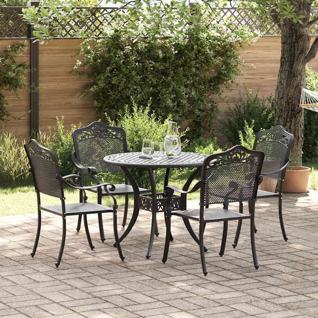 Tuin Eettafel Set 7 Pcs Aluminium