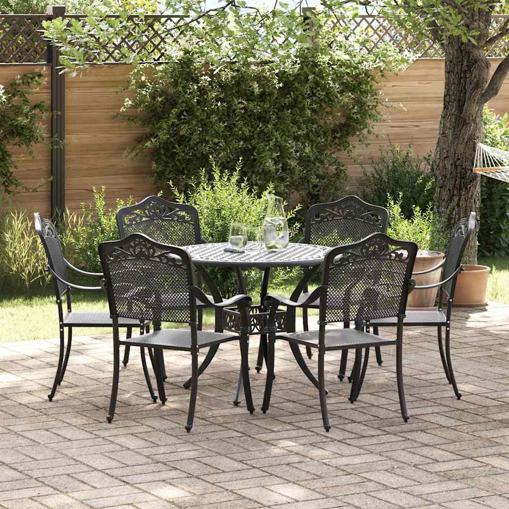 Tuin Eettafel Set 7 Pcs Aluminium