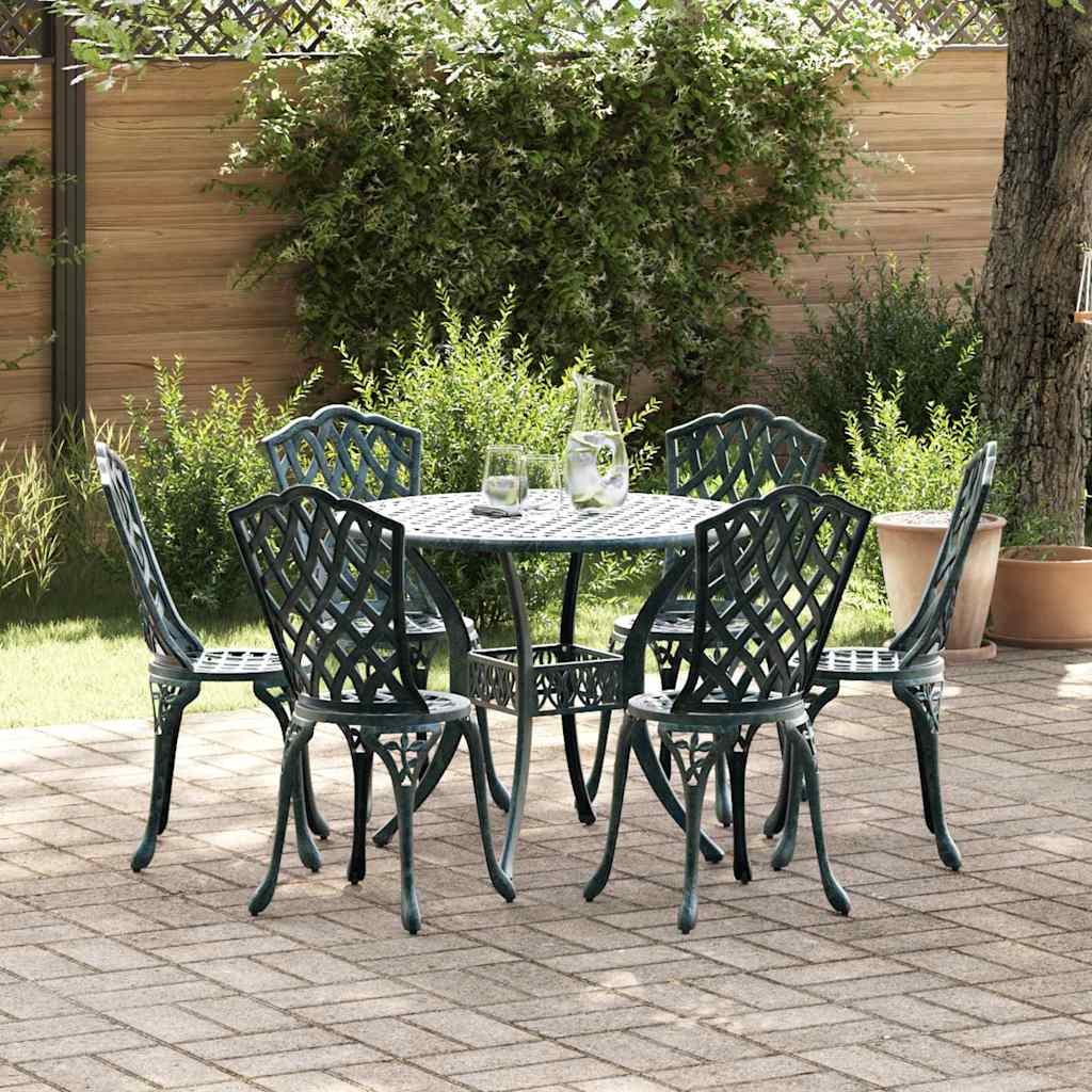 Tuin Eettafel Set 7 Pcs Aluminium