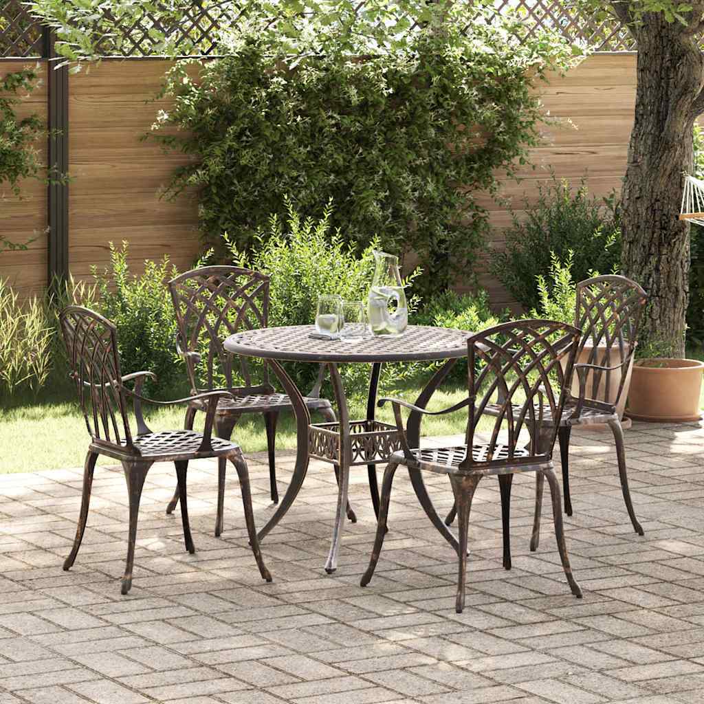 Tuin Eettafel Set 7 Pcs Aluminium
