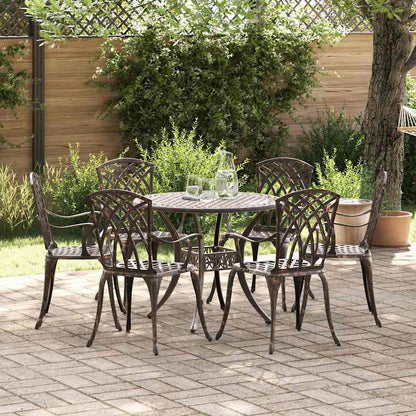 Tuin Eettafel Set 7 Pcs Aluminium