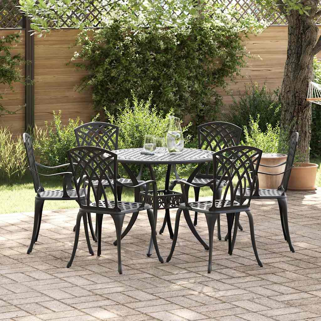 Tuin Eettafel Set 7 Pcs Aluminium