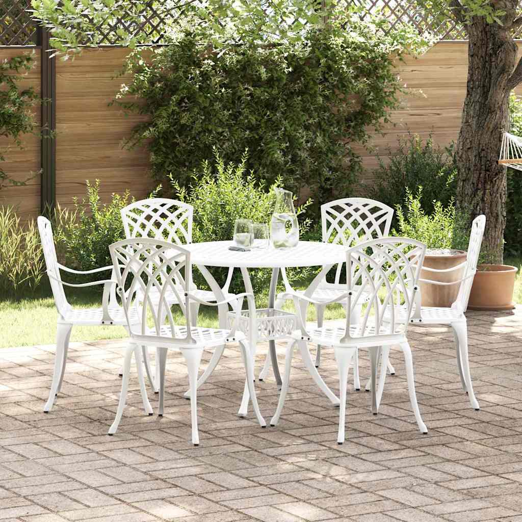 Tuin Eettafel Set 7 Pcs Aluminium