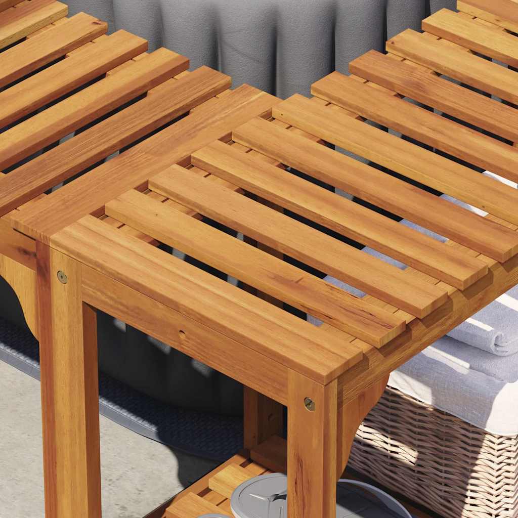 Hot Tub Omgeving Bruin 230 X 230 Cm Massief Acacia Hout