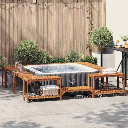 Hot Tub Omgeving Bruin 230 X 230 Cm Massief Acacia Hout